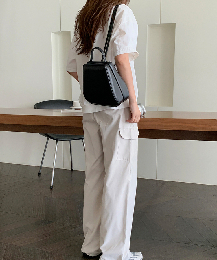 ブルックレタリング半袖Tシャツ WHITE