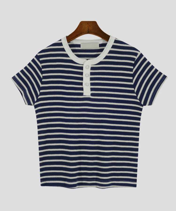 ワッフルオープン半袖Tシャツ
