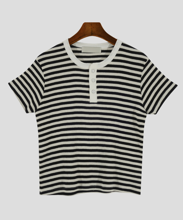 ワッフルオープン半袖Tシャツ