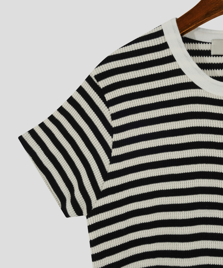 ワッフルオープン半袖Tシャツ