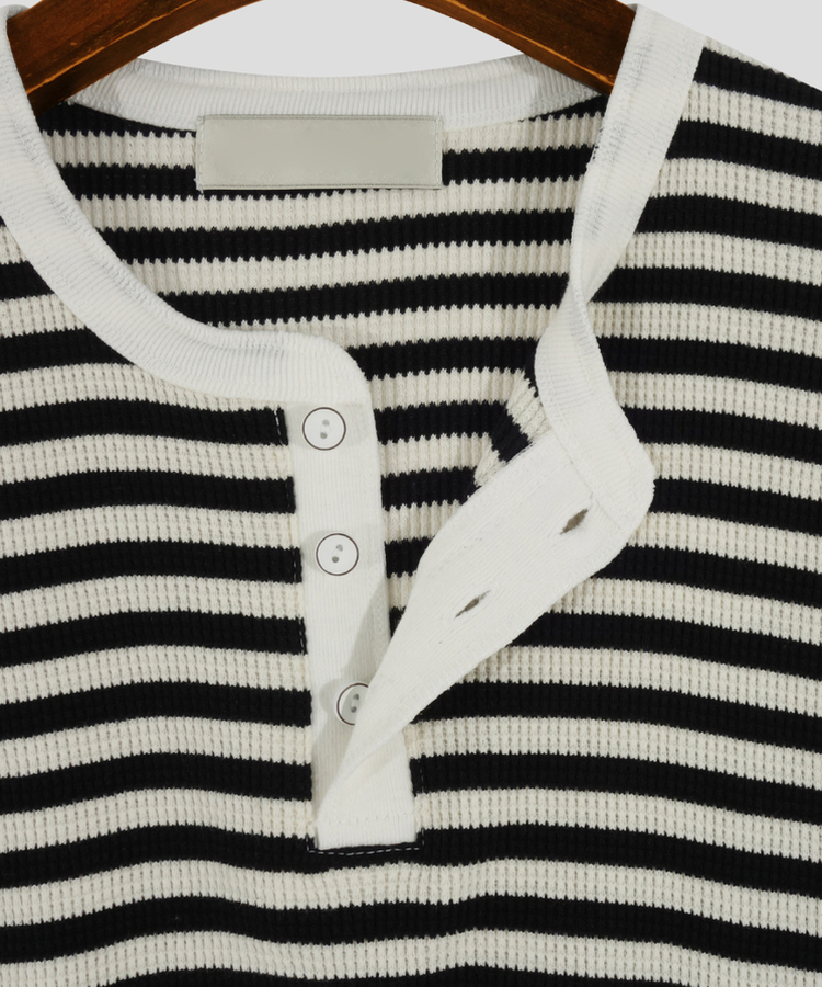 ワッフルオープン半袖Tシャツ