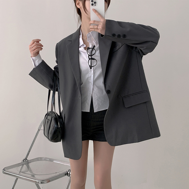オーバーフィットブレザージャケット GREY
