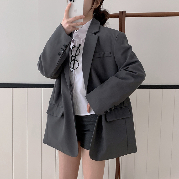 オーバーフィットブレザージャケット GREY