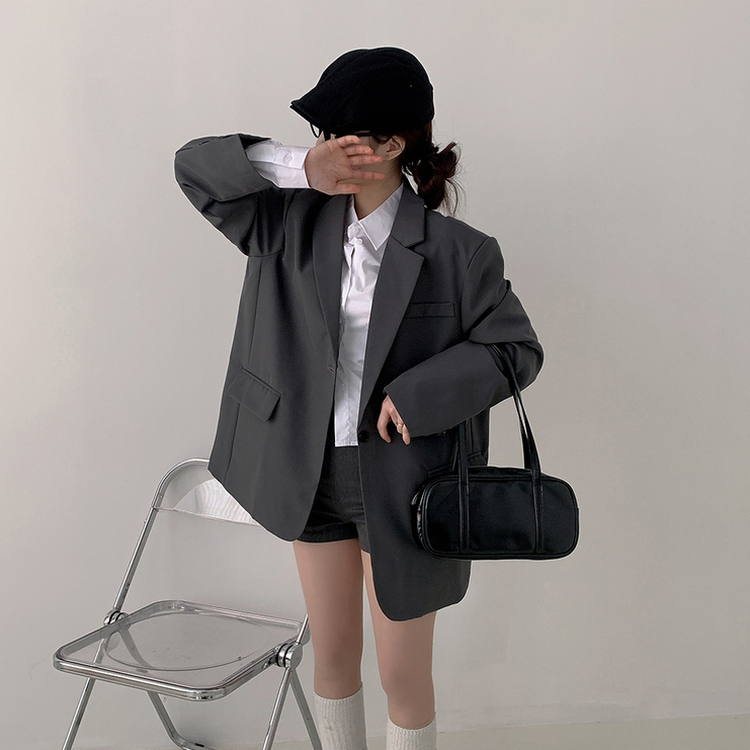 オーバーフィットブレザージャケット GREY
