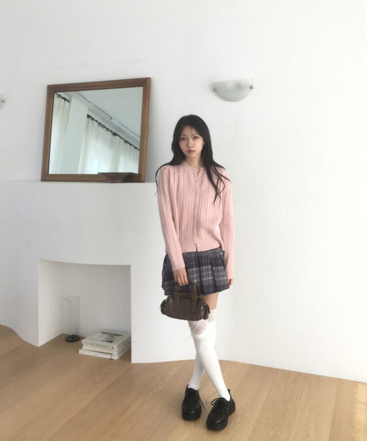 レースニーソックス WHITE