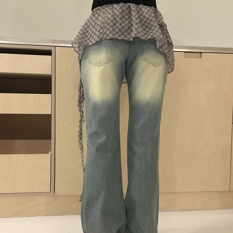 ローブーツカットパンツ LIGHT BLUE