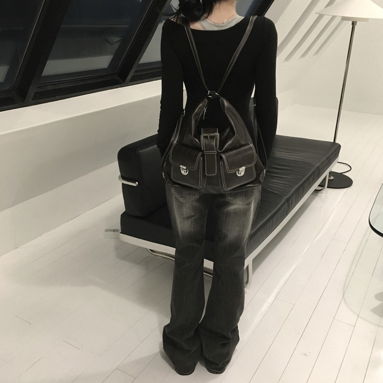 ローブーツカットパンツ BLACK DENIM