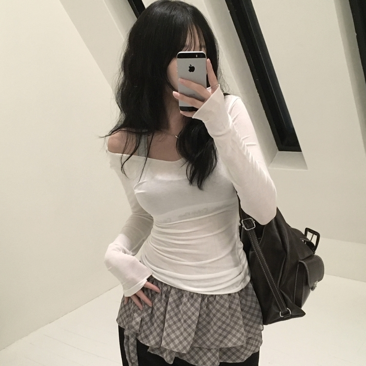 テンセルグローTシャツ IVORY