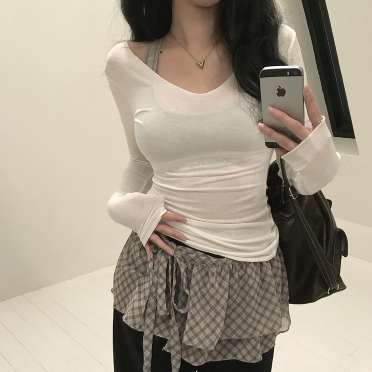 テンセルグローTシャツ IVORY