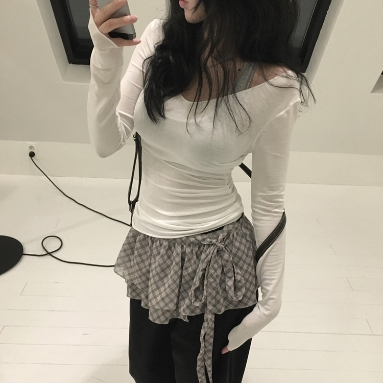 テンセルグローTシャツ IVORY