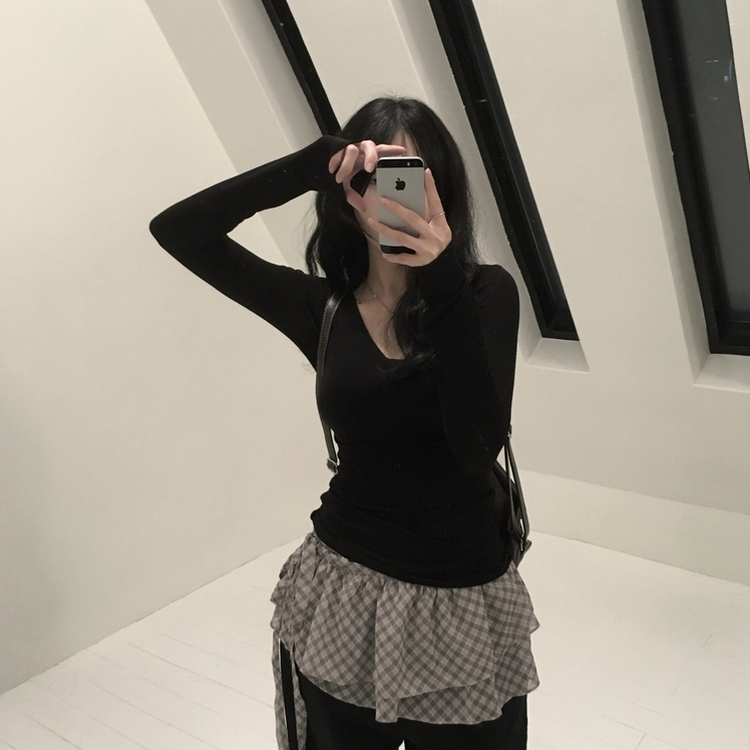 テンセルグローTシャツ BLACK