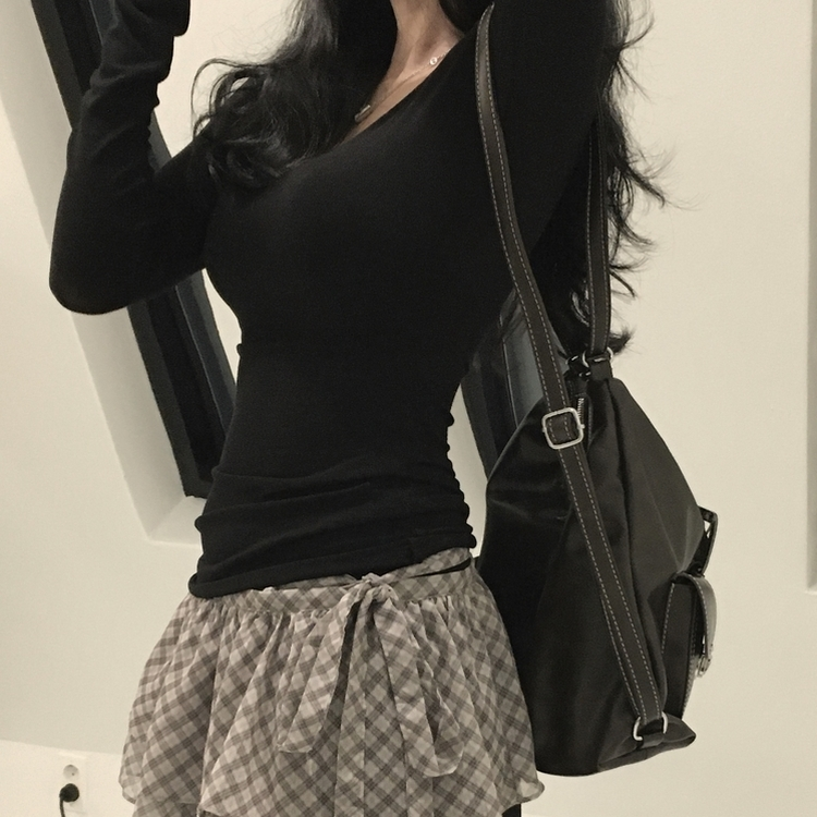 テンセルグローTシャツ BLACK