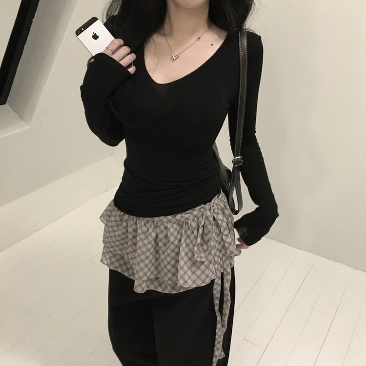テンセルグローTシャツ BLACK