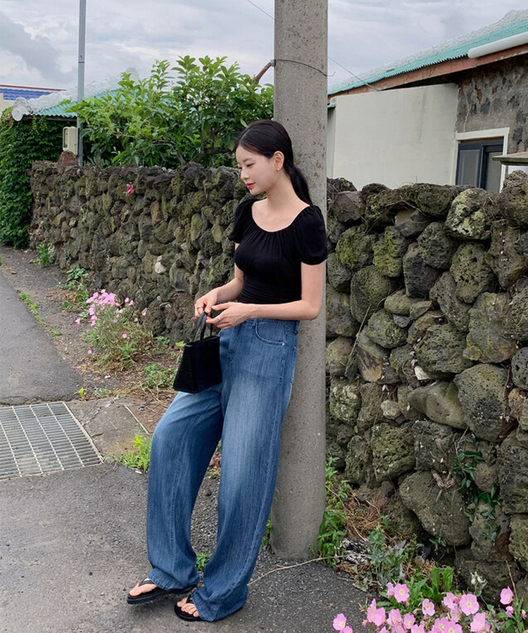 mシャツ258デイリーフリップフロップスリッパ BLACK