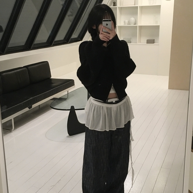 アントニットフードジップアップ(6color) BLACK
