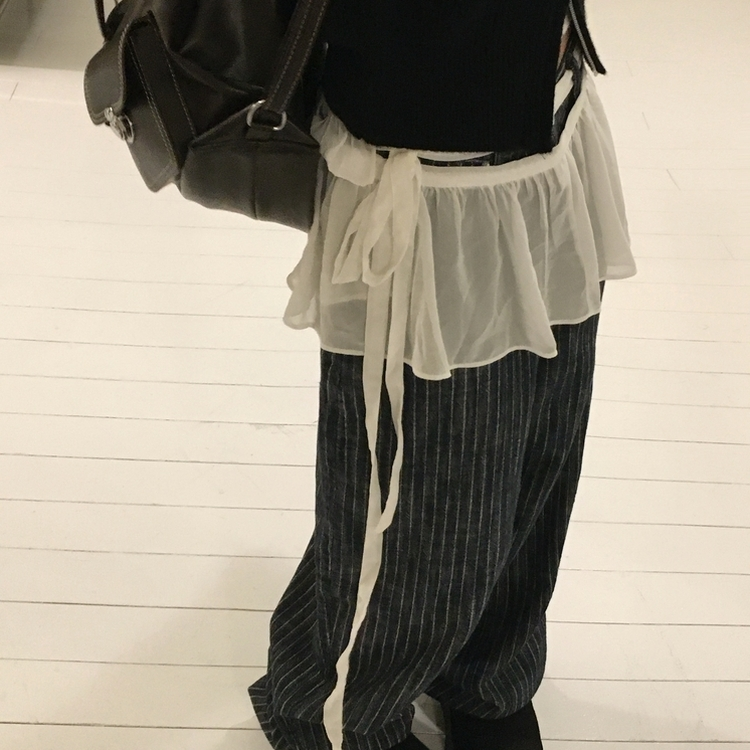 プレッピーレイヤードラップスカート WHITE