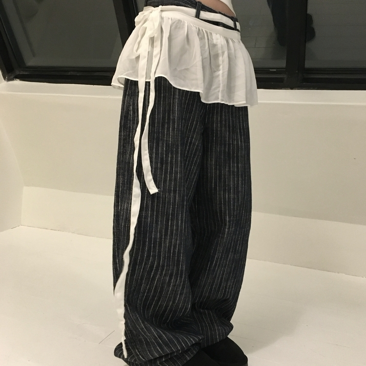 プレッピーレイヤードラップスカート WHITE