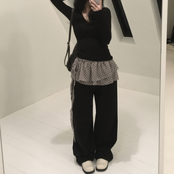 ワイド パウンドワイドパンツ BLACK