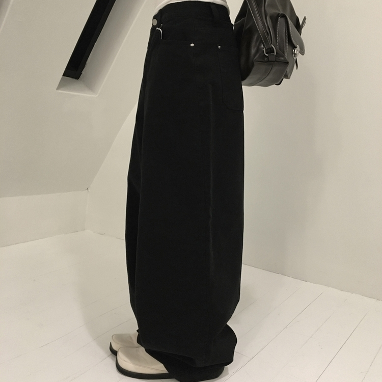 パウンドワイドパンツ BLACK