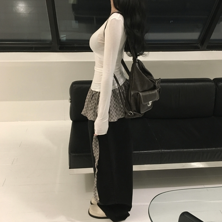 パウンドワイドパンツ BLACK