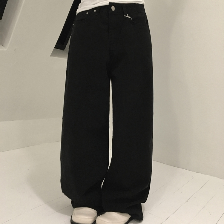 パウンドワイドパンツ BLACK