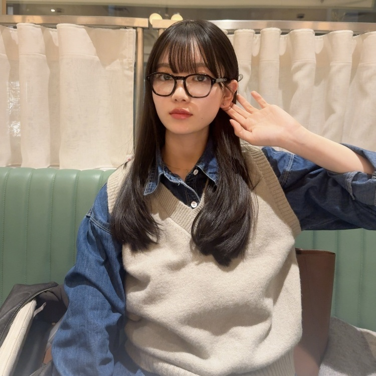 ニットVネックベスト GRAY