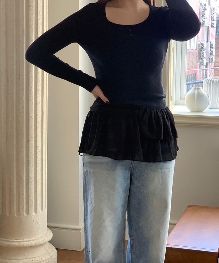 ベーシックニット BLACK