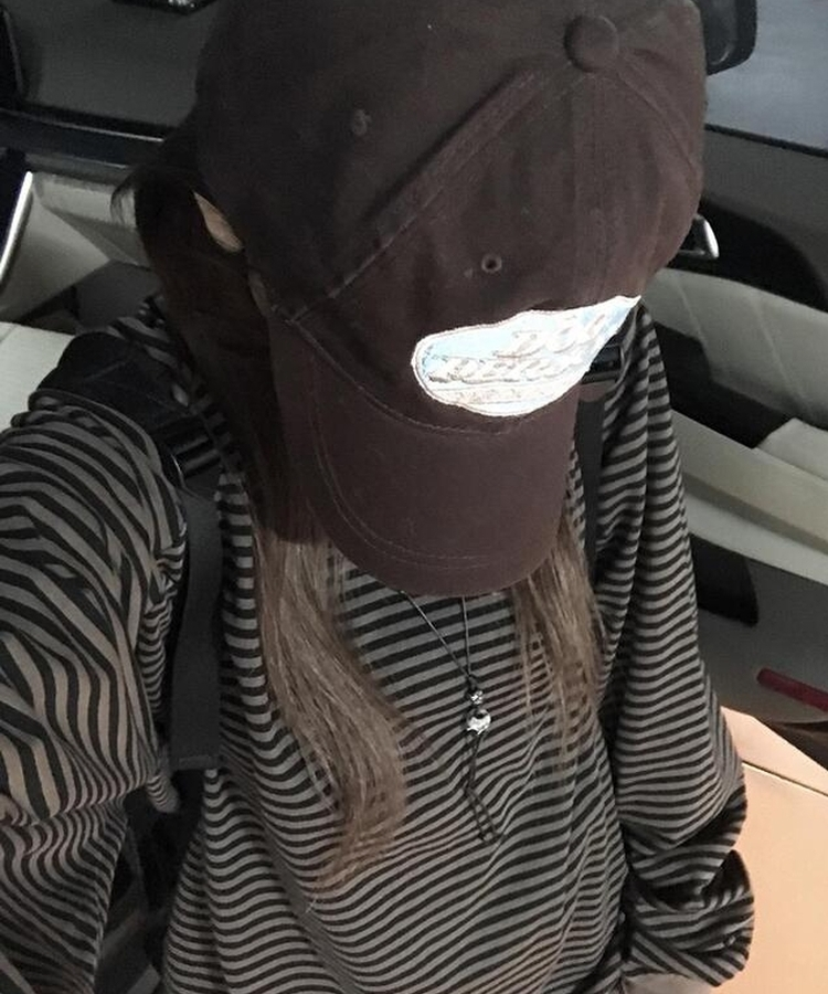 ストライプウォーマーTシャツ BROWN