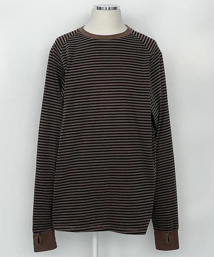 ストライプウォーマーTシャツ