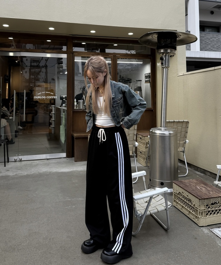 メイドスリートラックパンツ｜ワイド｜韓国ファッション通販 SONA