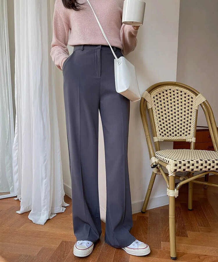 【丈別】バンディングワイドスラックス GREY