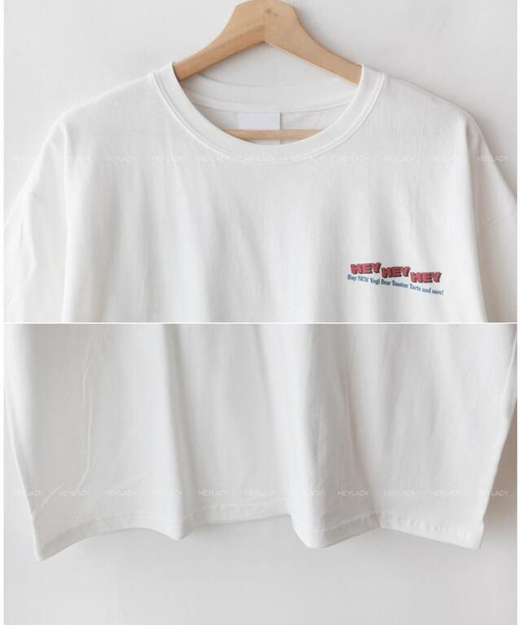 コットンプリンティング半袖Tシャツ