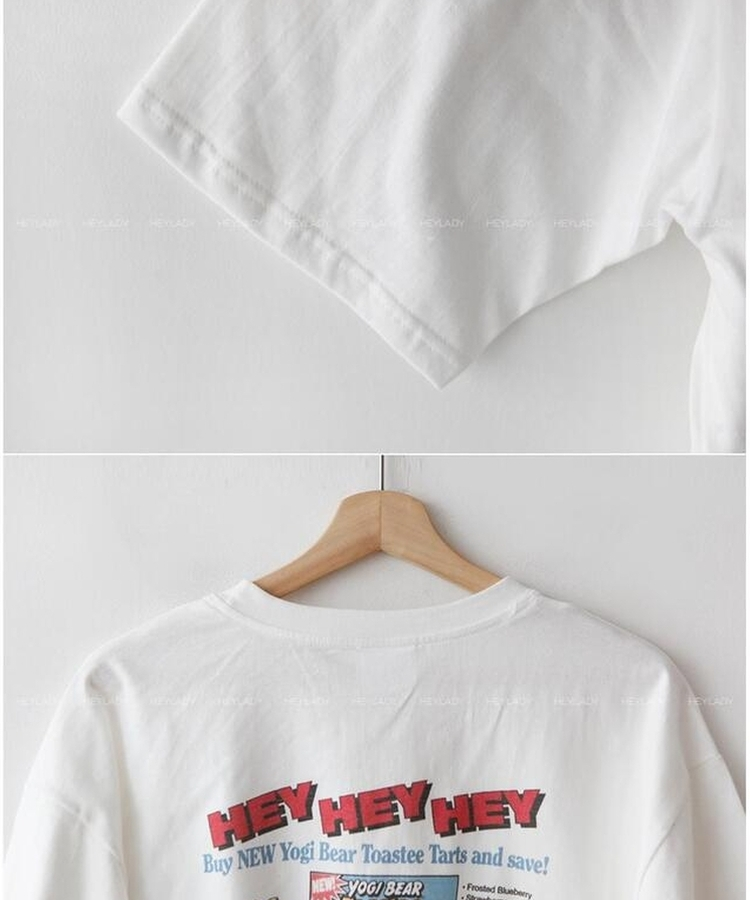 コットンプリンティング半袖Tシャツ