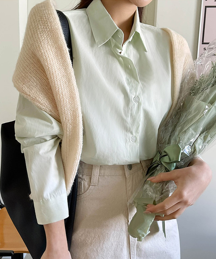 エブリタイムコットンシャツ(9color) MINT