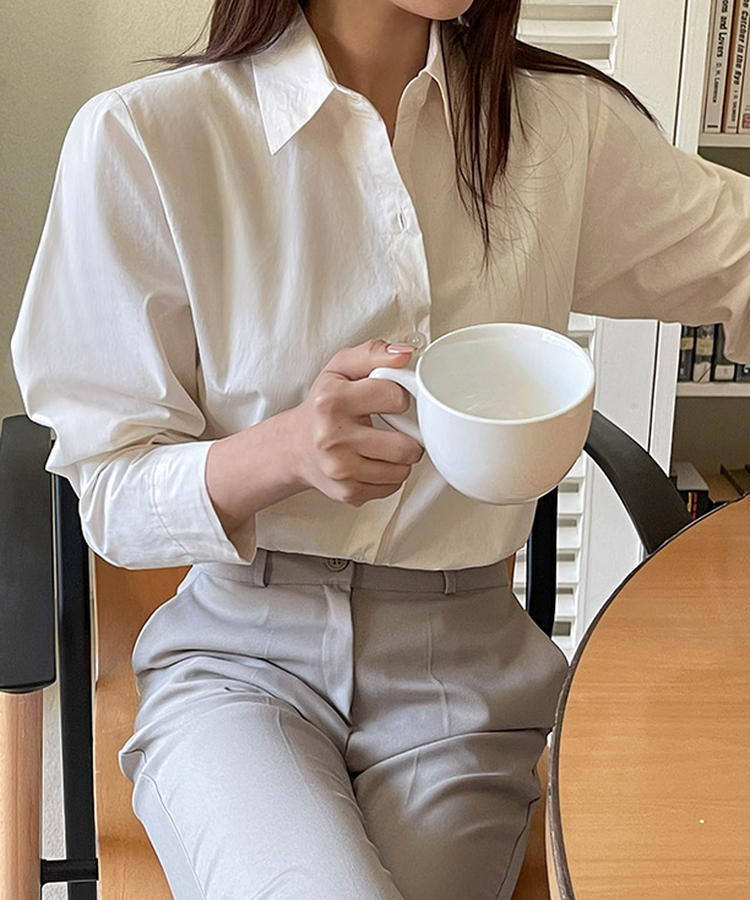 エブリタイムコットンシャツ(9color) CREAM