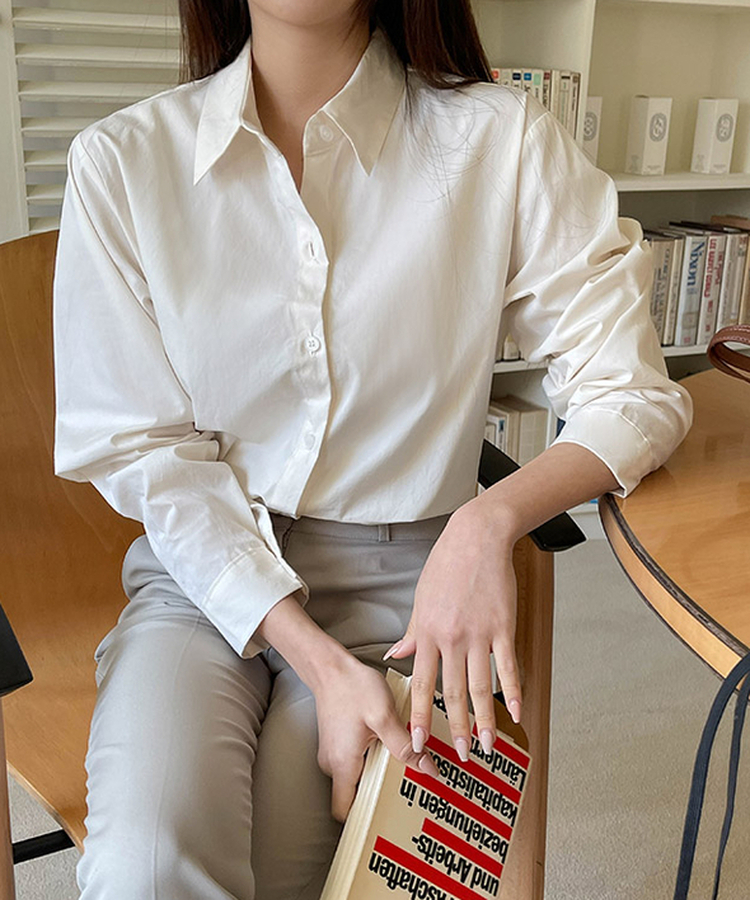 エブリタイムコットンシャツ(9color) CREAM