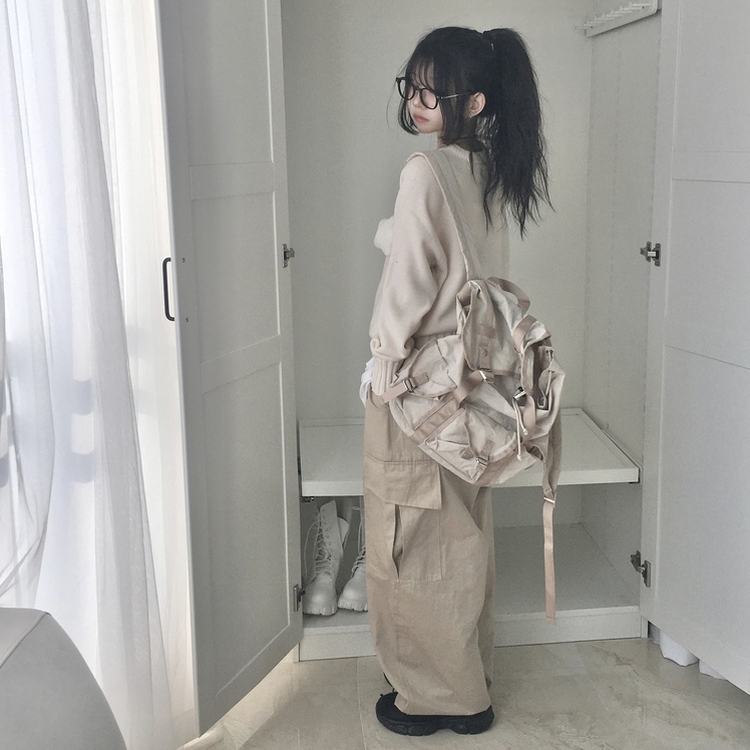 ラウンドネック基本ニット(7color) IVORY