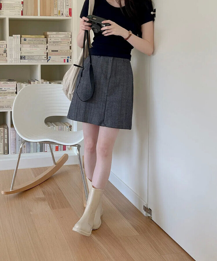 バーネットミニスカート BLUE