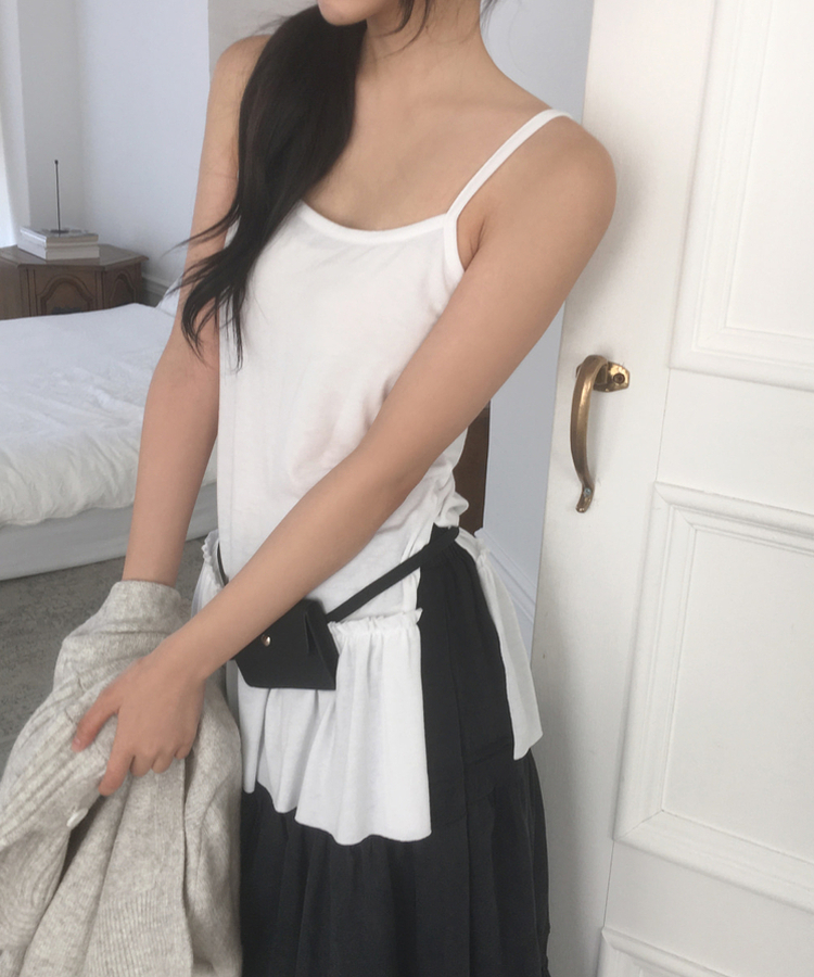 フリルシャーリングレイヤードワンピース IVORY