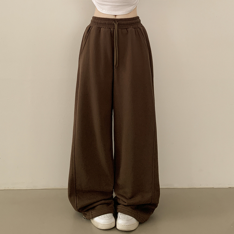 ストリングワイドジョガートレーニングパンツ(12color) BROWN