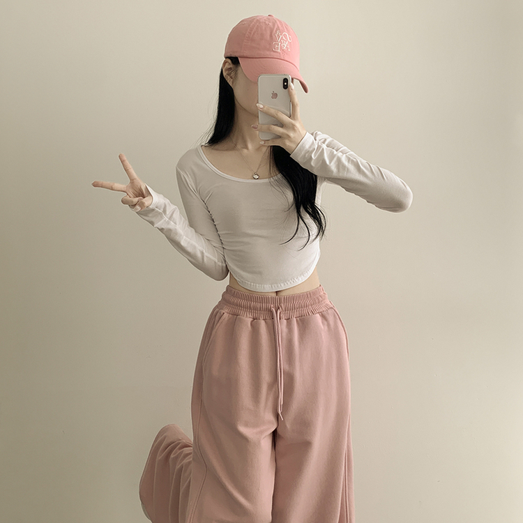 ストリングワイドジョガートレーニングパンツ(12color) PINK