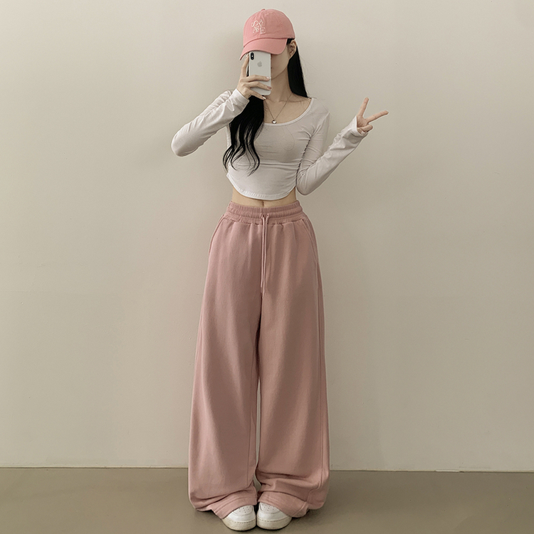 ストリングワイドジョガートレーニングパンツ(12color) PINK