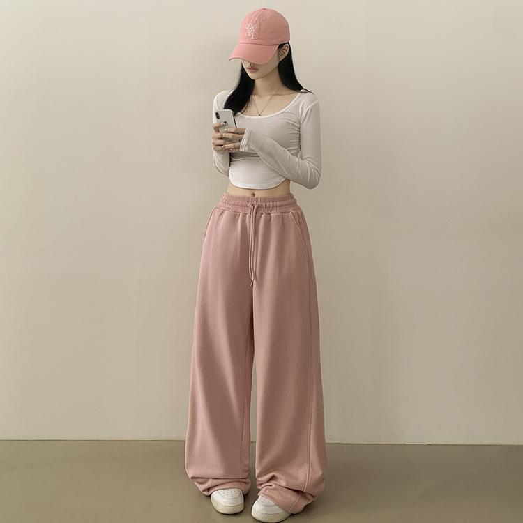 ストリングワイドジョガートレーニングパンツ(12color) PINK