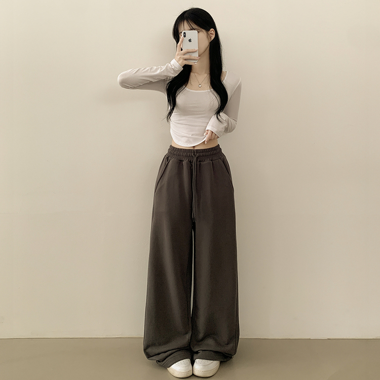 ストリングワイドジョガートレーニングパンツ(12color) CHARCOAL