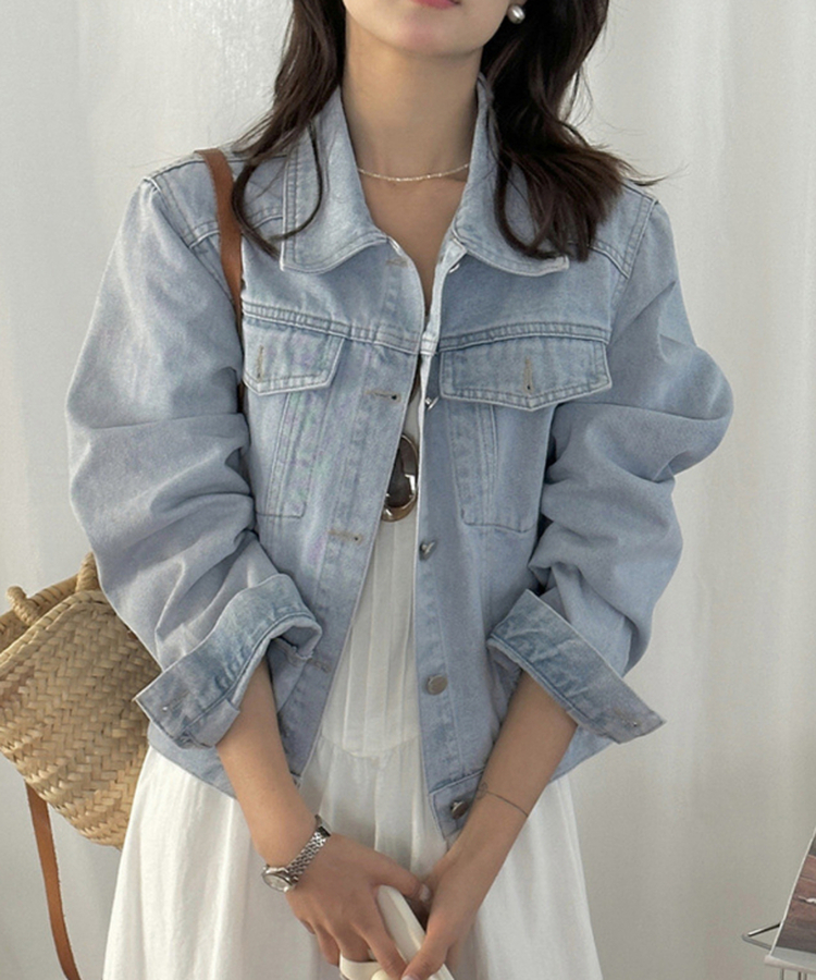 ポケットデニムジャケット LIGHT DENIM