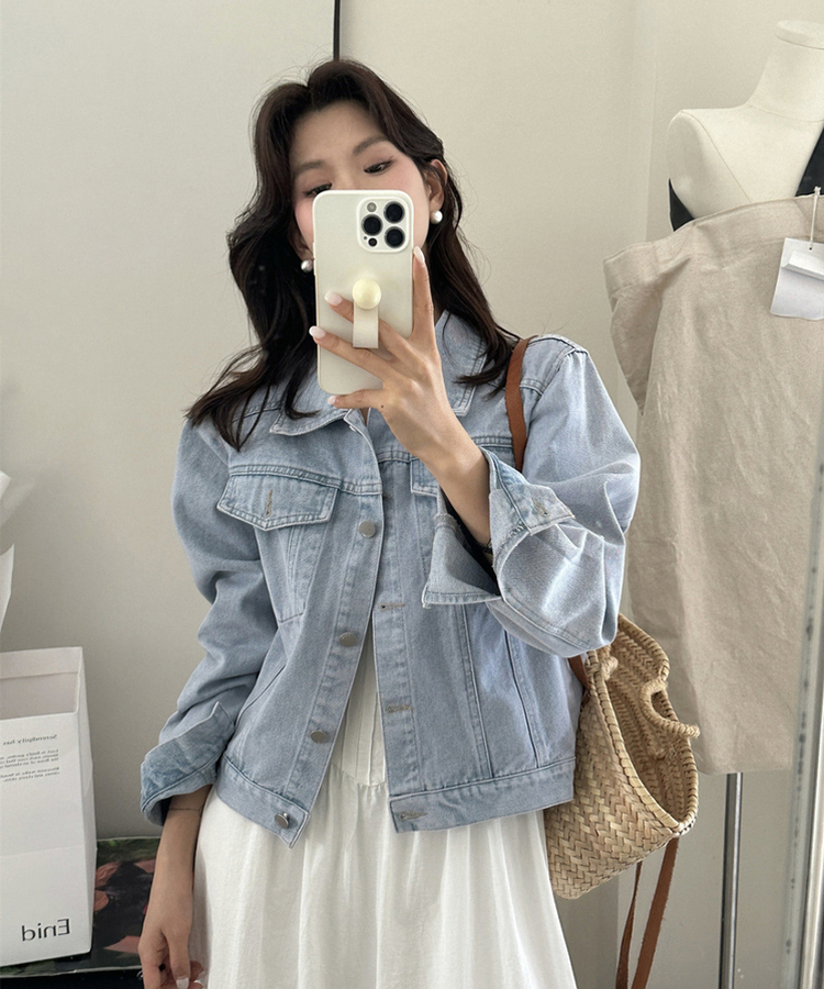 ポケットデニムジャケット LIGHT DENIM