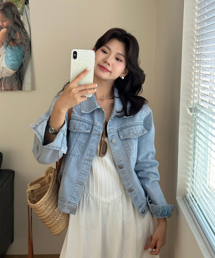 ポケットデニムジャケット LIGHT DENIM