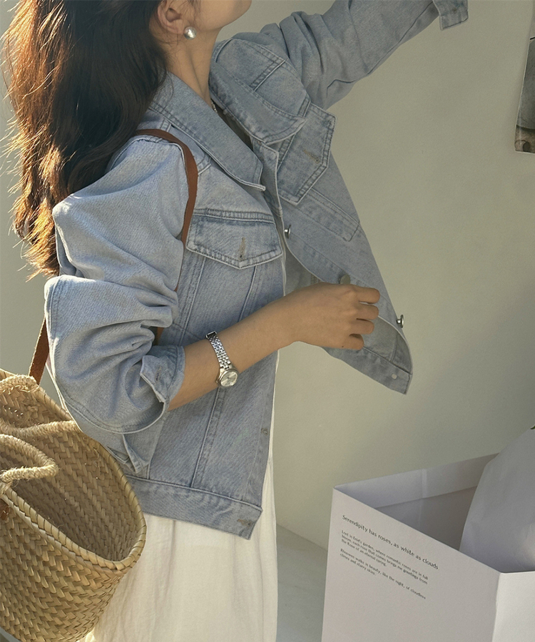 ポケットデニムジャケット LIGHT DENIM
