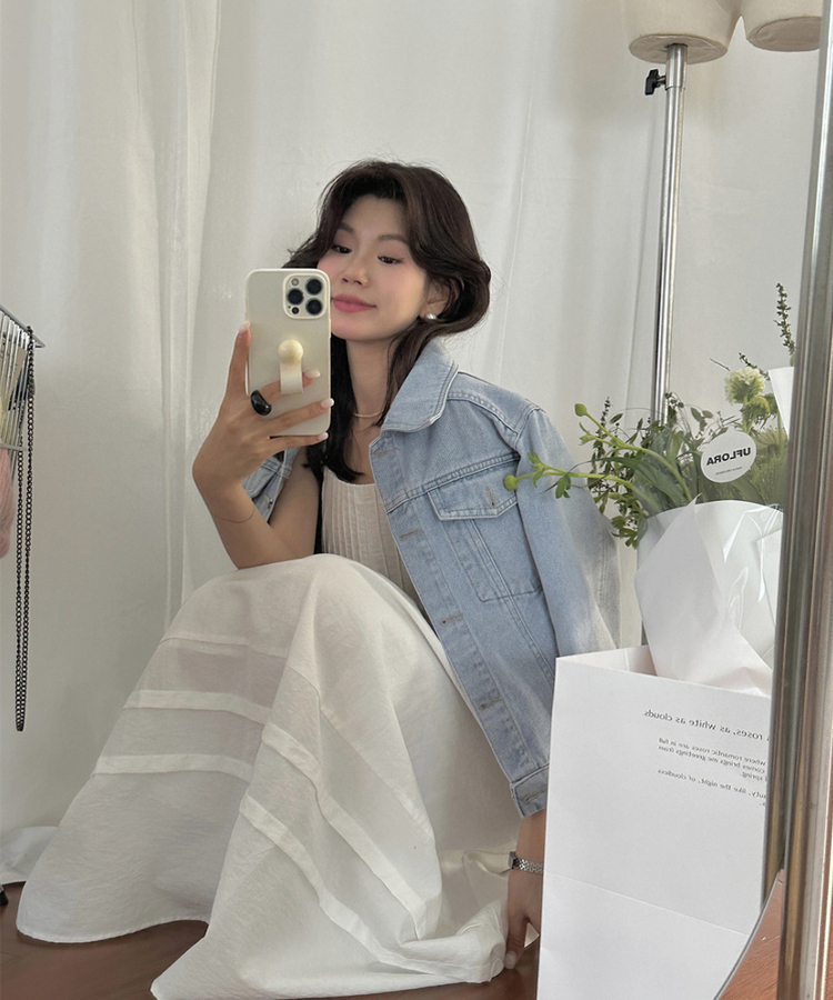 ポケットデニムジャケット LIGHT DENIM