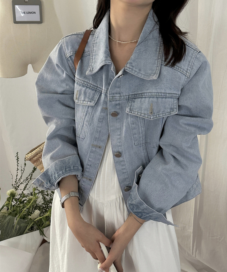 ポケットデニムジャケット LIGHT DENIM